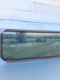 24" x 8" On Earth