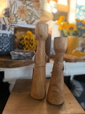 Natural Wood Candleholders