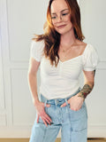 Simple Sweatheart Top