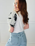 Floral Puff Sleeve Top