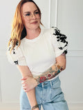 Floral Puff Sleeve Top