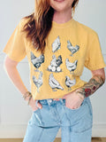 Farm Chickens Grid Tee