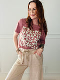 Checkered Flower Tee