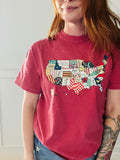 Quilted Usa Tee