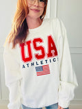 Usa Embroidered Crew