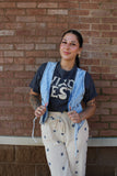 Bow Tie Denim Vest