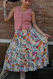 Wildflower Print Maxi Skirt