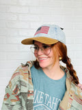 Usa Flag Two Tone Baseball Cap