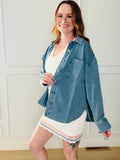 Ultra Soft Terry Denim Shacket