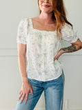 Breezy Button Picnic Blouse