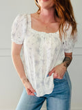 Breezy Button Picnic Blouse
