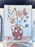 Art Deco Framed Still Life Canvas