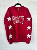 Collegiate Star Sleeve Crew