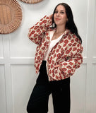 Rosey Floral Puffer Jacket