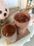 S/2 Ant. Brown Leaf Lanterns