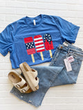 Curvy Patriotic Popsicles