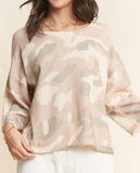 Blush Camo Pullover