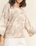 Blush Camo Pullover