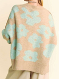 Curvy Flower Power Sweater