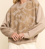 Curvy Garden Terry Pullover