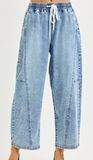 Risen Acid Wash Barrel Slouch Jean