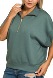 Curvy Scuba Half Zip