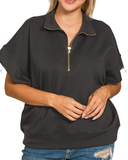 Curvy Scuba Half Zip