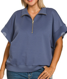 Curvy Scuba Half Zip