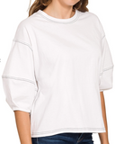 Simply Chic Balloon Sleeve Top