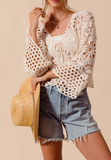 Picnic Crochet Knit Cardigan