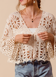 Picnic Crochet Knit Cardigan