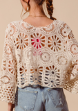 Picnic Crochet Knit Cardigan