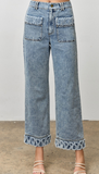 Mila Denim Fringe Jean