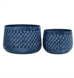 Indigo Textured Planters