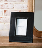 4x6 Black Bead Wood Photo Frame