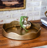 11.5" Gold Ruffle Dish