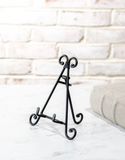 7 Black Triangle Back Easel