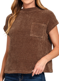 Chenille Waffle Short Sleeve