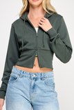 Relax Fit, Two Way Zip Hoodie