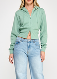 Relax Fit, Two Way Zip Hoodie