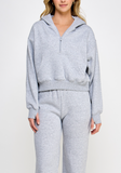 1/2 Zip Fleece Hoodie + Thumbholes