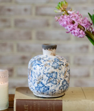 5" Damask Print Vase