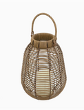 Poly Rattan Lantern + Led Candle