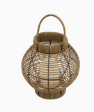 Poly Rattan Lantern + Led Candle