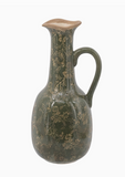 Hunter Green Ceramic Pitcher Vase