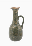 Hunter Green Ceramic Pitcher Vase