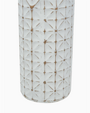 Tall Tin Mosaic Vase