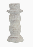 6.5" Tiered Cement Candle Holder