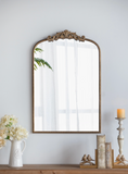 40" Antique Portrait Gold Mirror