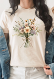 Boho Spring Flower Bouquet Tee